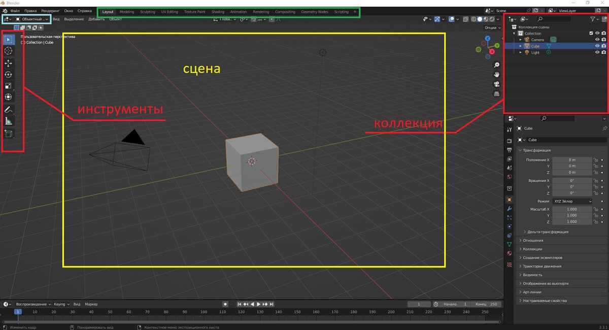 Так выглядит новый файл из шаблона "Общее"