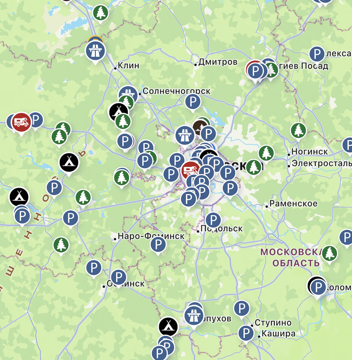 Приложение Park4Night