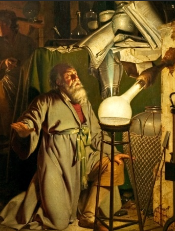  Средневековые алхимики не только стремились сделать золото, но и сделать имеющееся золото - еще более золотым.