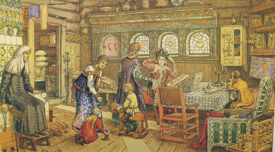 Сцены русского быта, XVII век. А.М. Васнецов / Wikipedia