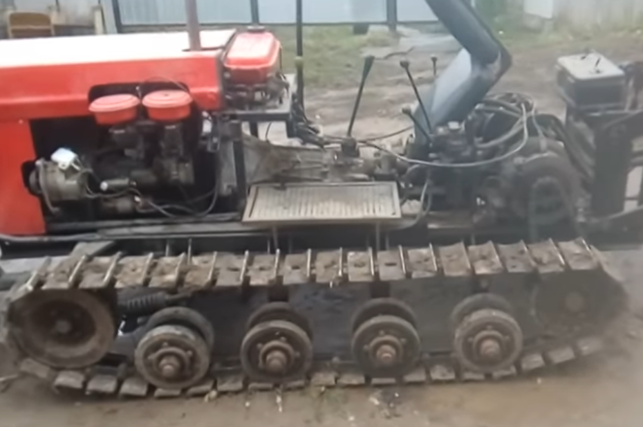 Мини-трактор с двигателем от мотоцикла Урал