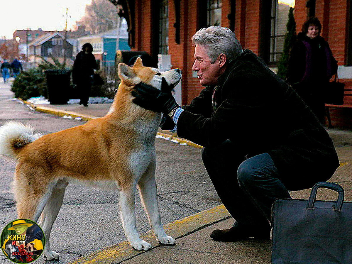 Кадр из фильма "Хатико"