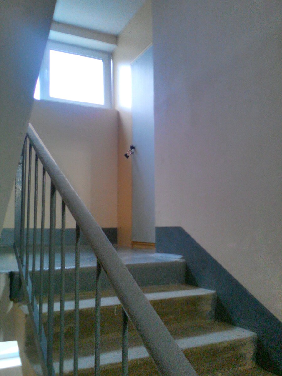 Межлестничный закуток (кладовая) из-за которой возник спор.