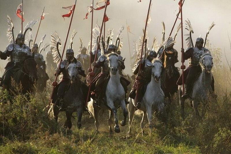 Польские реконструкторы в облике крылатых гусар.