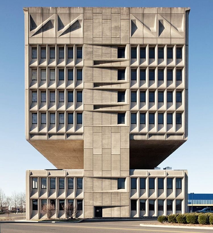 Pirelli Tire Building, Нью-Хейвен, Коннектикут, арх.Марсель Брейер, 1970