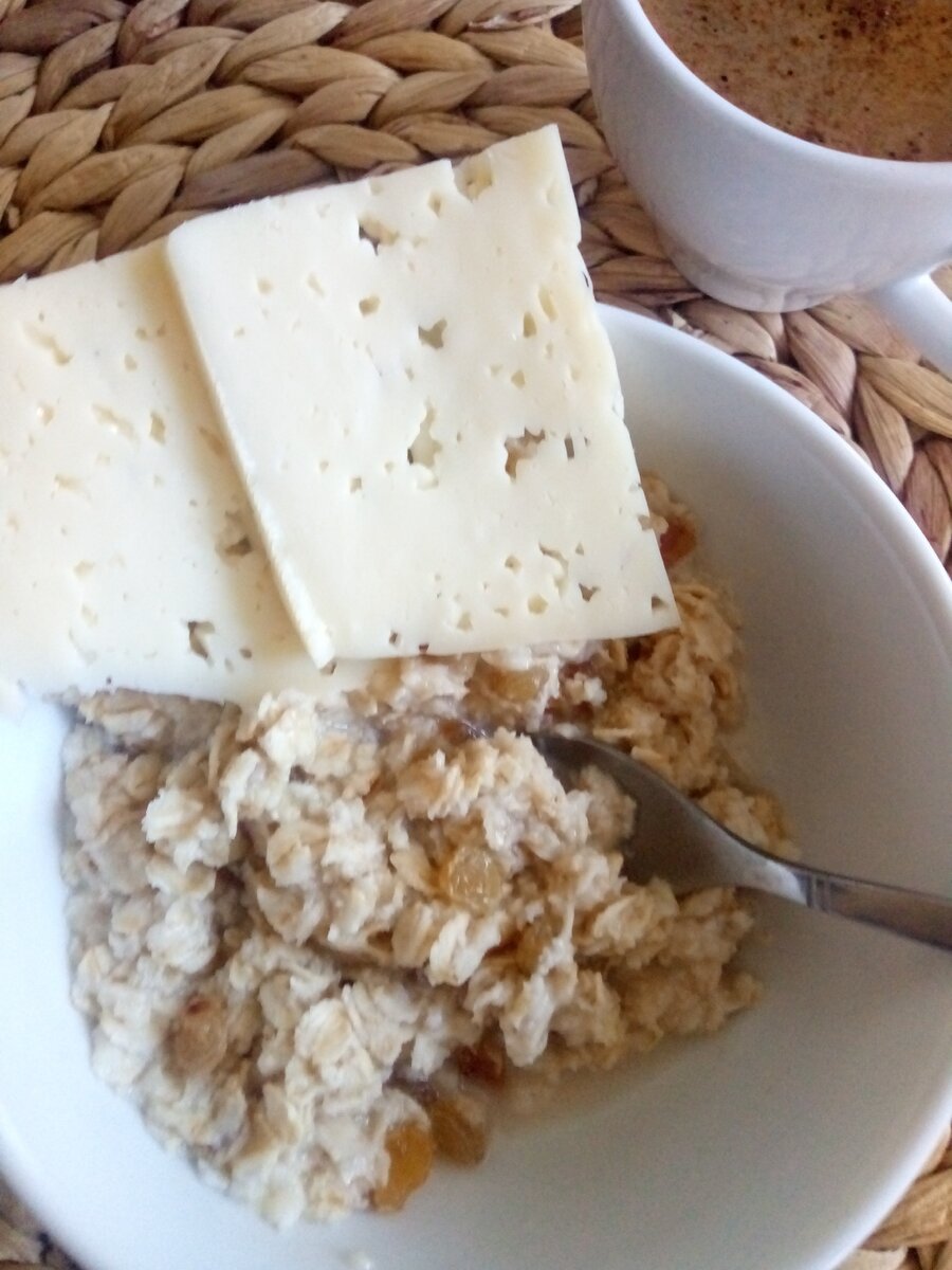 Овсянка с пармезаном
