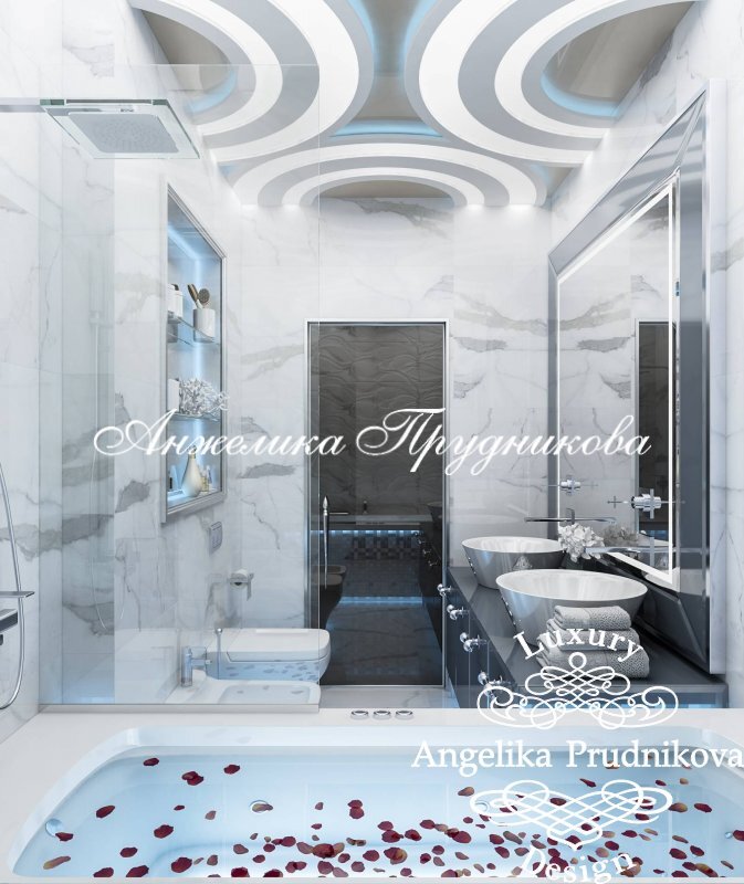 Дизайн ванной комнаты: идеи отделки камнем, фото / Natural stone bathroom design