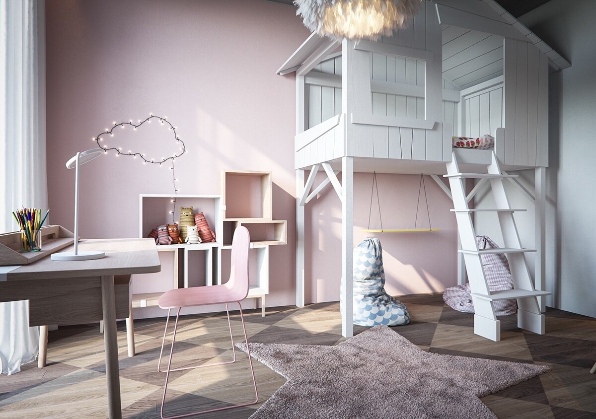 Дизайн детской комнаты для девочки: особенности оформления