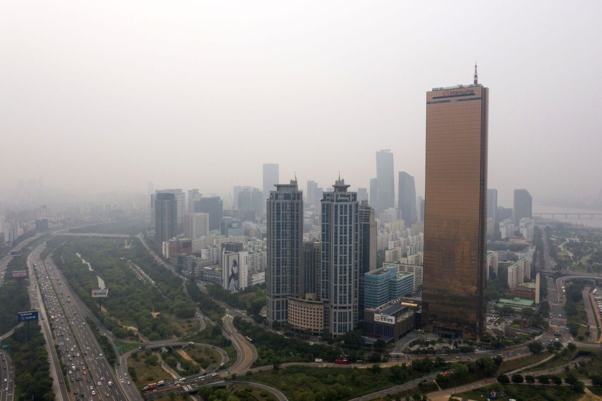 Аэрофотоснимок Сеула. (Bloomberg)
