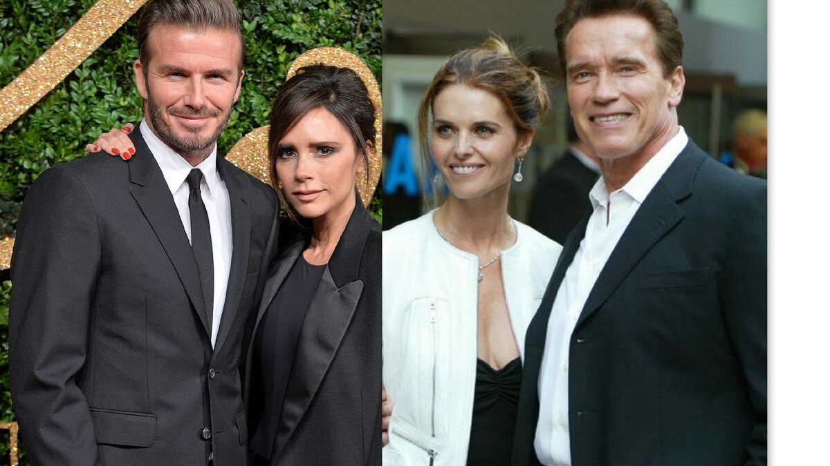 Дэвид и Виктория Бекхэм,  Арнольд Шварценеггер и Мария Шрайвер.