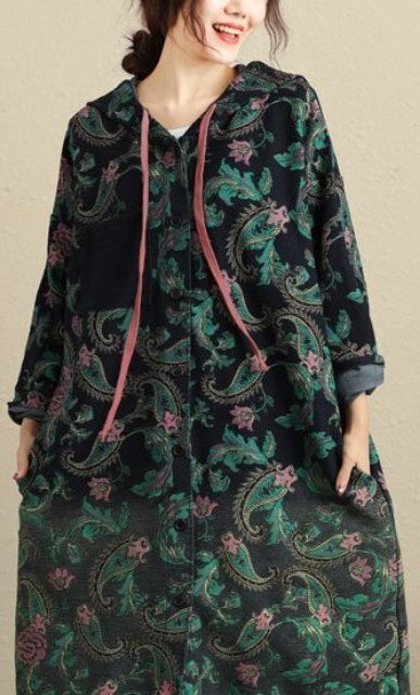 Платье бохо с рисунком "турецкий огурец"