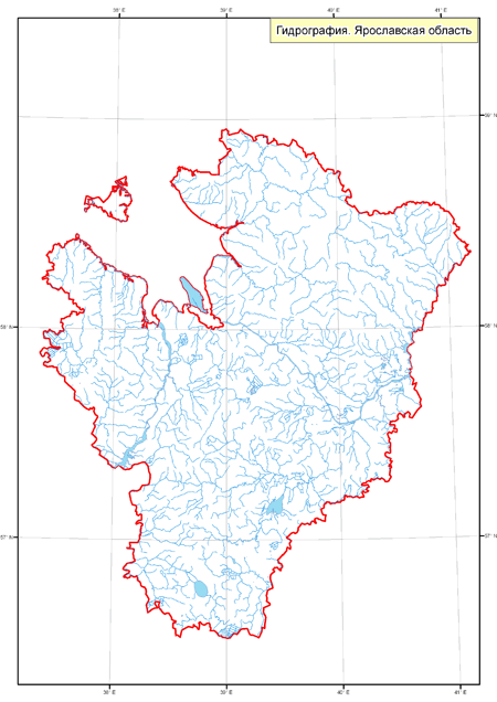 Карта водоемов ярославской области