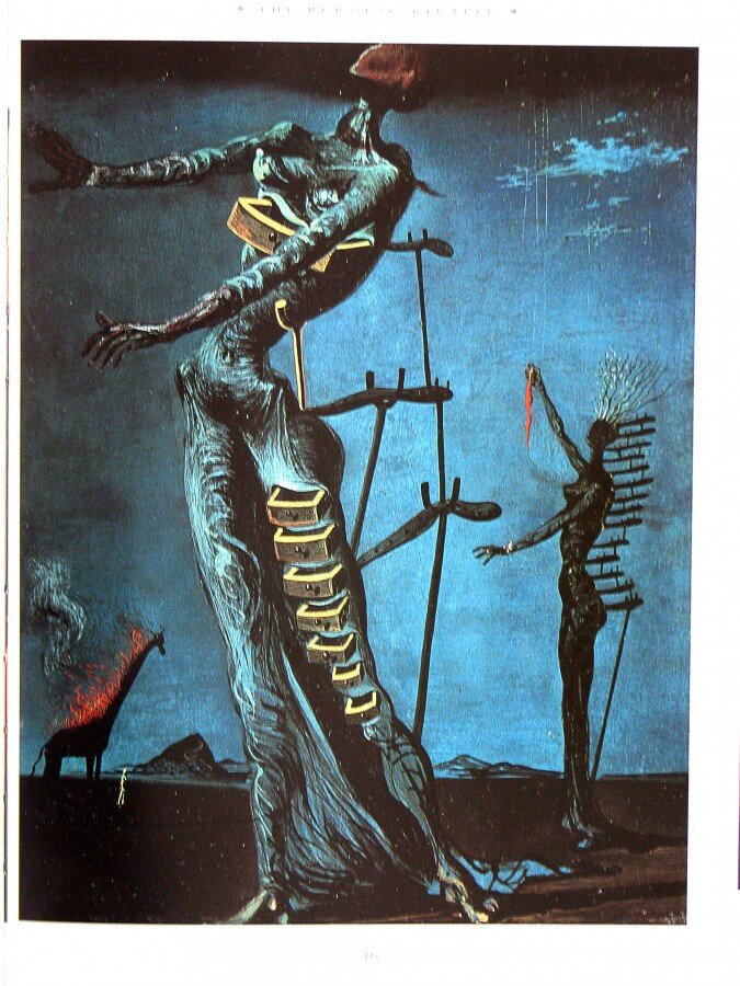 Сальвадор Дали «Жираф в огне». С сайта https://essential-dali.livejournal.com/15970.html