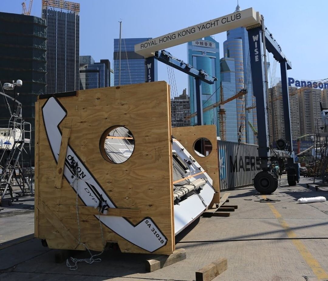  Интересное решение по уменьшению ширины яхты для перевозки. Фото China Coast Rase Week