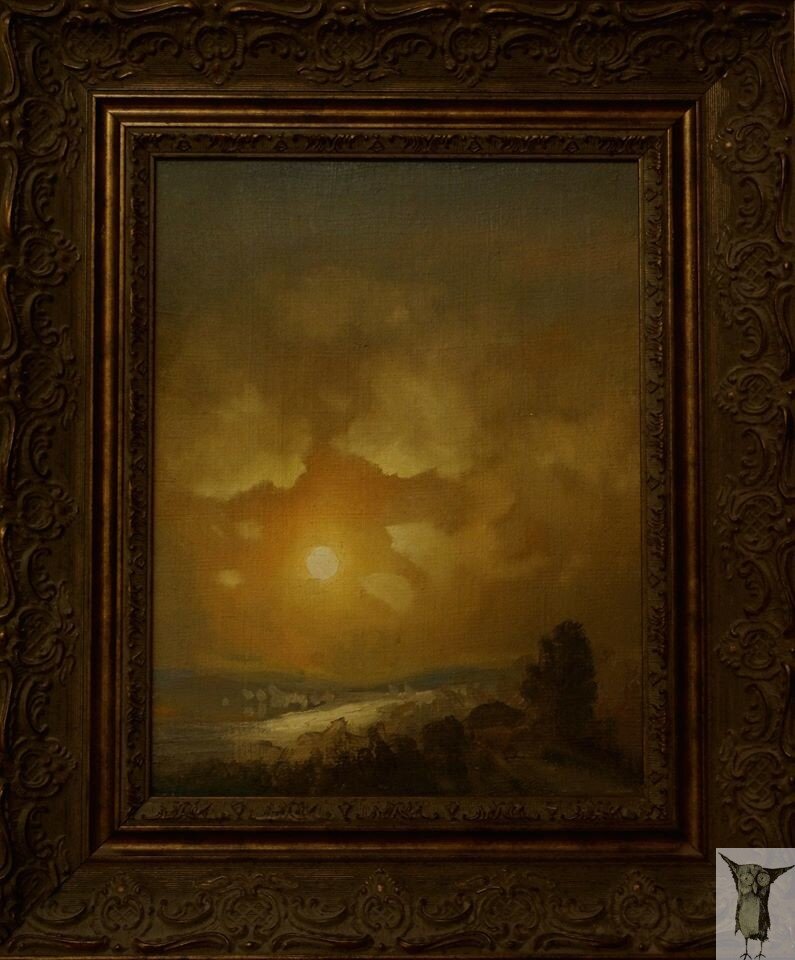 Александр Мицник Яркая ночь 32×25 хм 2001 г — 25 000