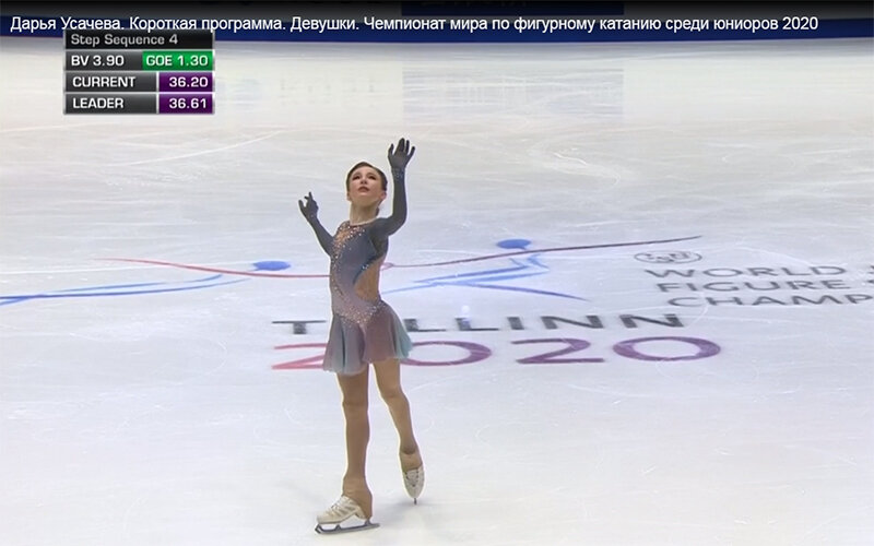 Дарья Усачёва, скриншот с видео.
