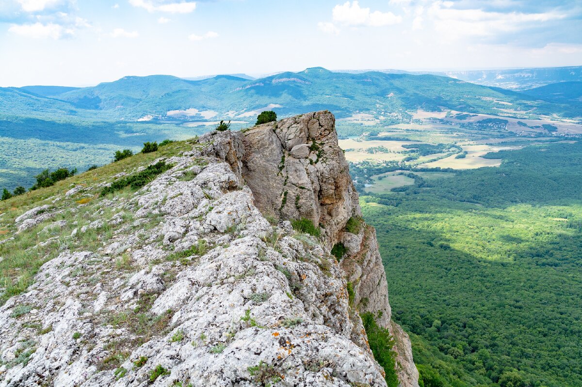 Скалистая вершина Курочка в Крыму