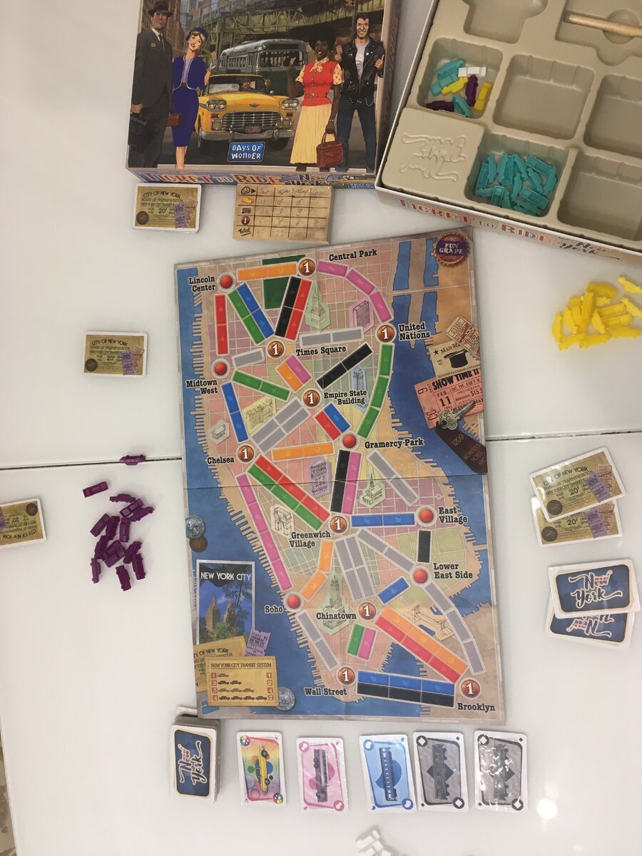 Ticket to ride: Нью Йорк - обзор одной из лучших настольных игр + Тактика |  Хобби простого романтика | Дзен