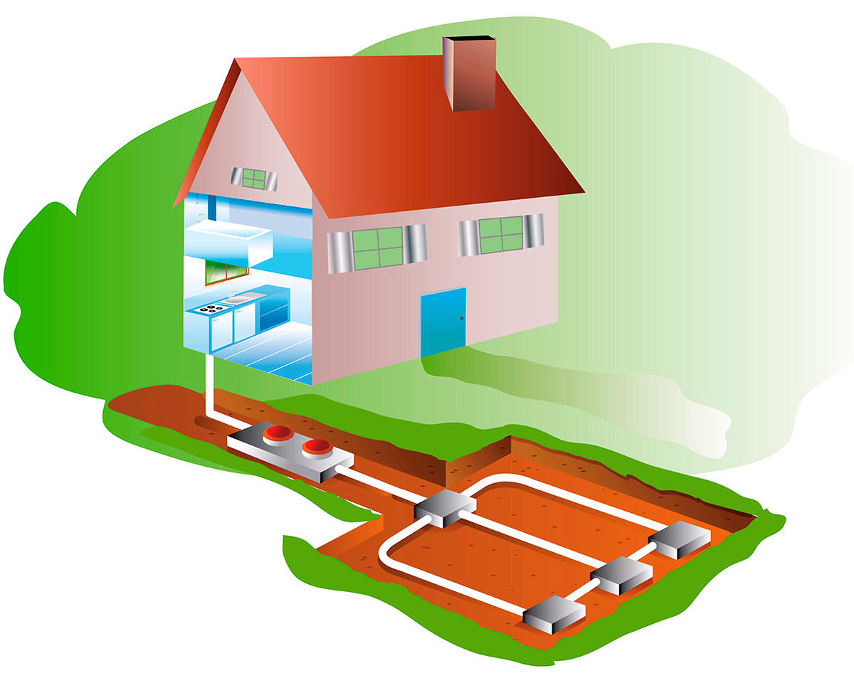 Канализация и система водоотведения в малоэтажном доме, аэрационное поле
