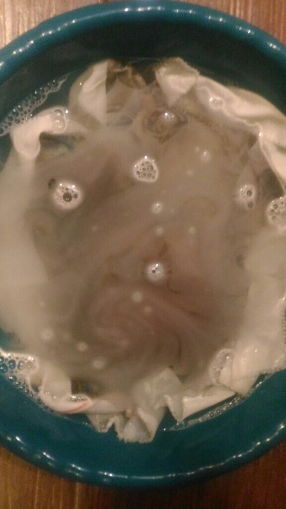 Как стирать вышивку. Мое фото.