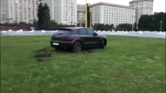 Вспахивает газон аки колхозный трактор. Возможно семейные гены играют. Фото из открытого источника.