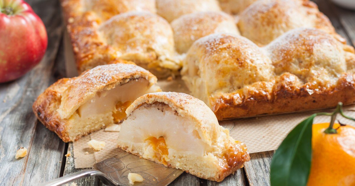 Вам понравится необычный вид пирога.