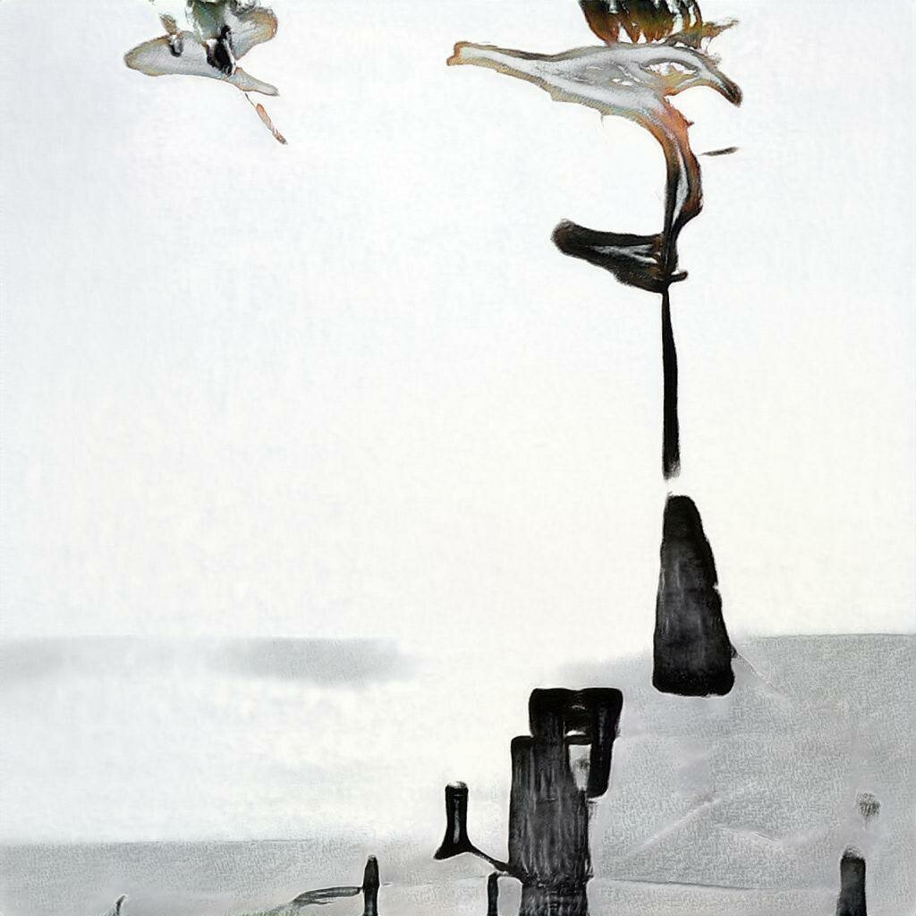 Картина "Жизнь такому не учит", созданная нейросетью Яндекс.Алиса