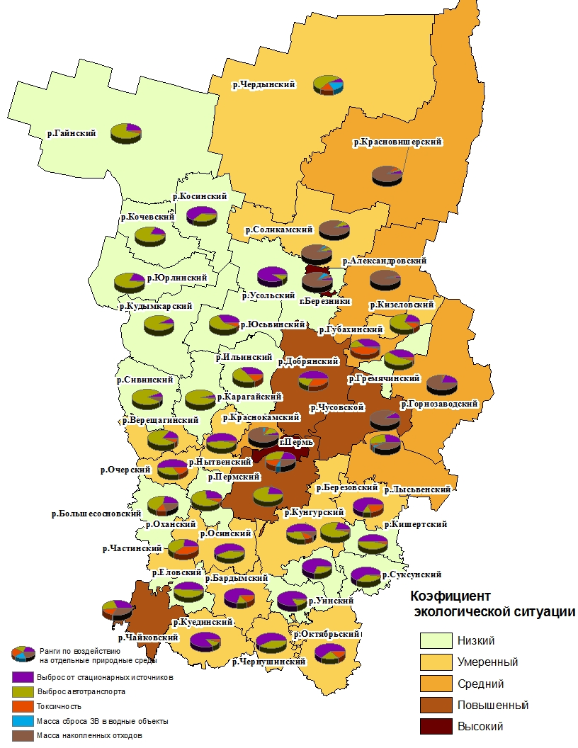 Карта россии с городами пермский край