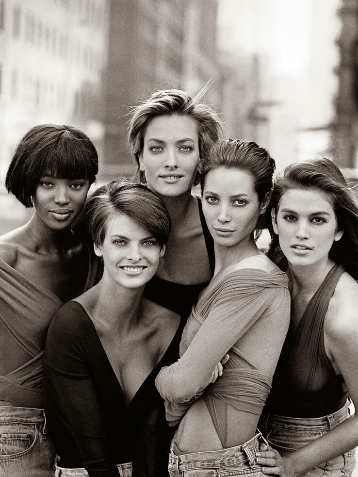 Обложка Vouge с супер-моделями 90х