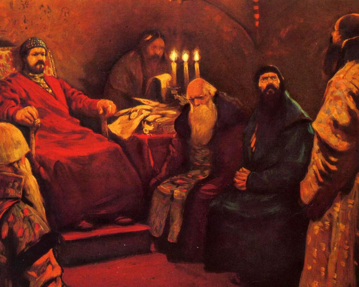 «Боярская дума», 1907. С. В. Иванов. Источник: nevsepic.com.ua