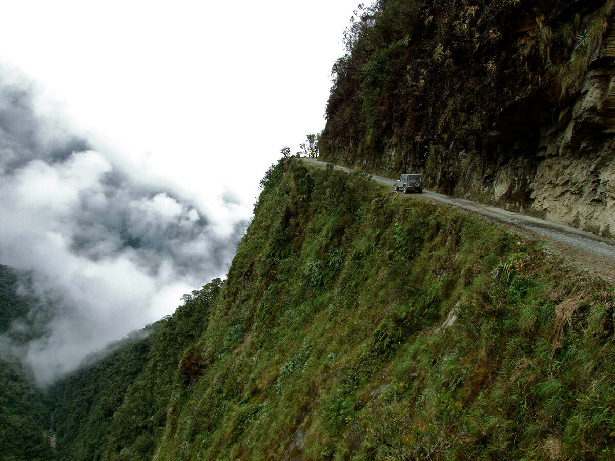 Дорога Юнгас Боливия