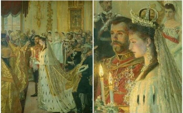 Чтобы стать женой русского царя, нужно было выучить русский язык и принять православную веру. Так Алиса стала Александрой. Их венчание состоялось в 1894 году. 