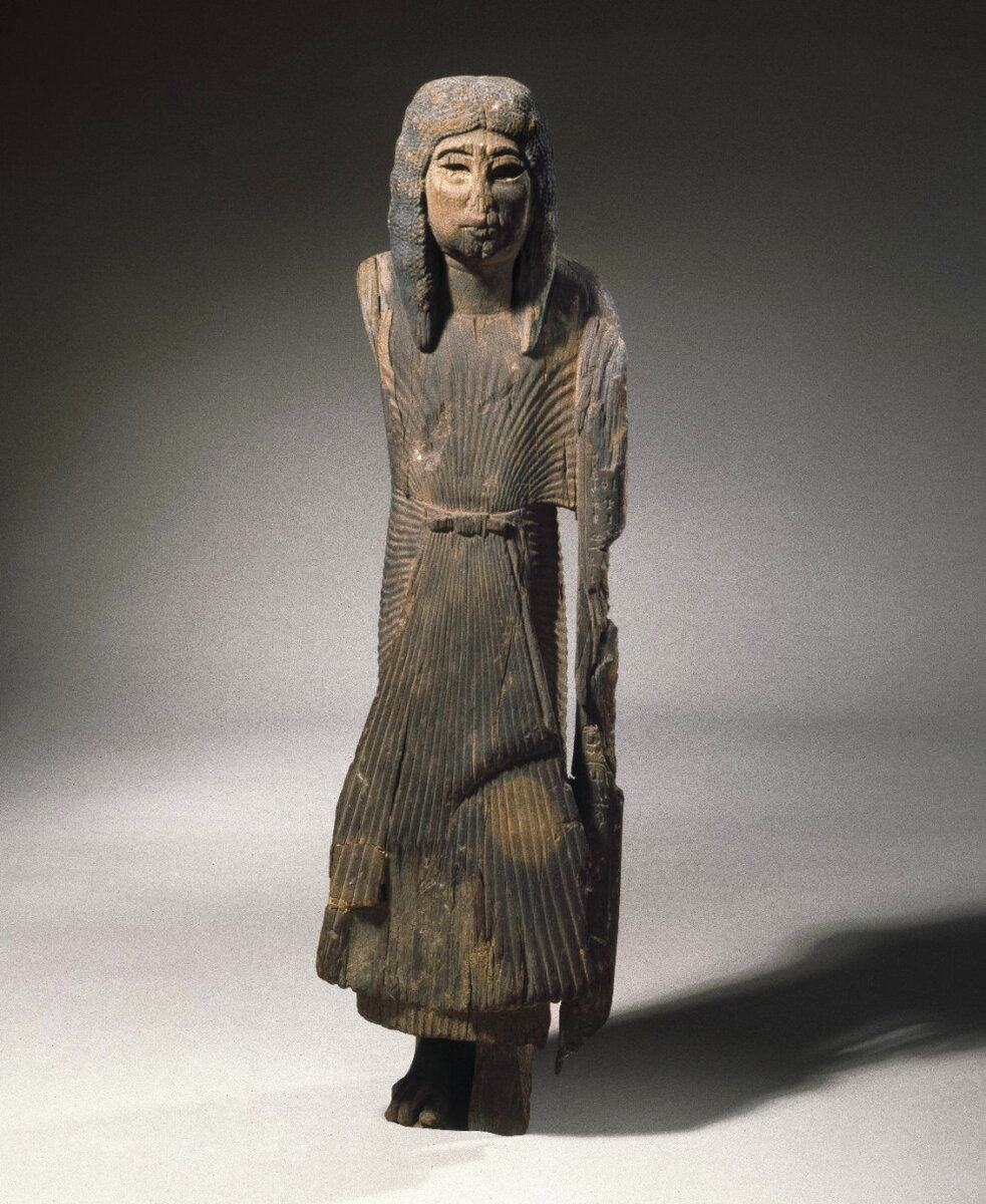 Деревянная статуя Са-Исета Младшего, Асьют, Египет. Статуя хранится в Бруклинском музее.