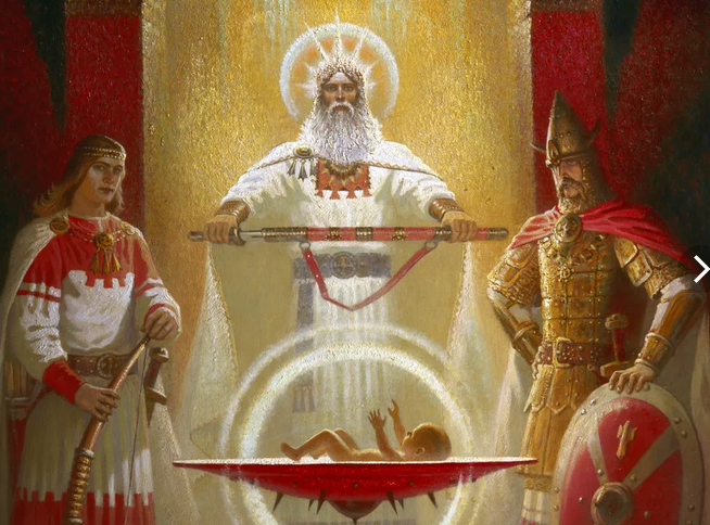 Рождение воина руса. Источник: Яндекс-картинки.