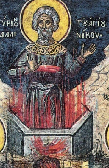 Праведный Каллиник. Изображение 1547 г.