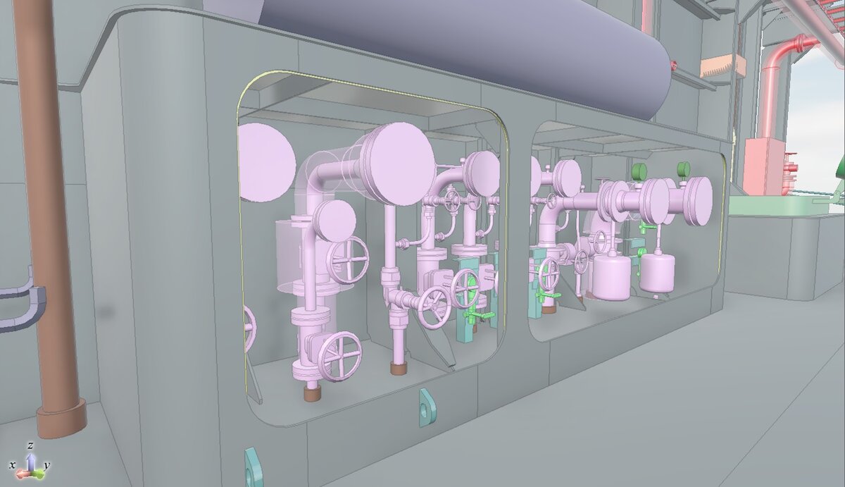 Пост приёма-выдачи жидкостей и топлива.