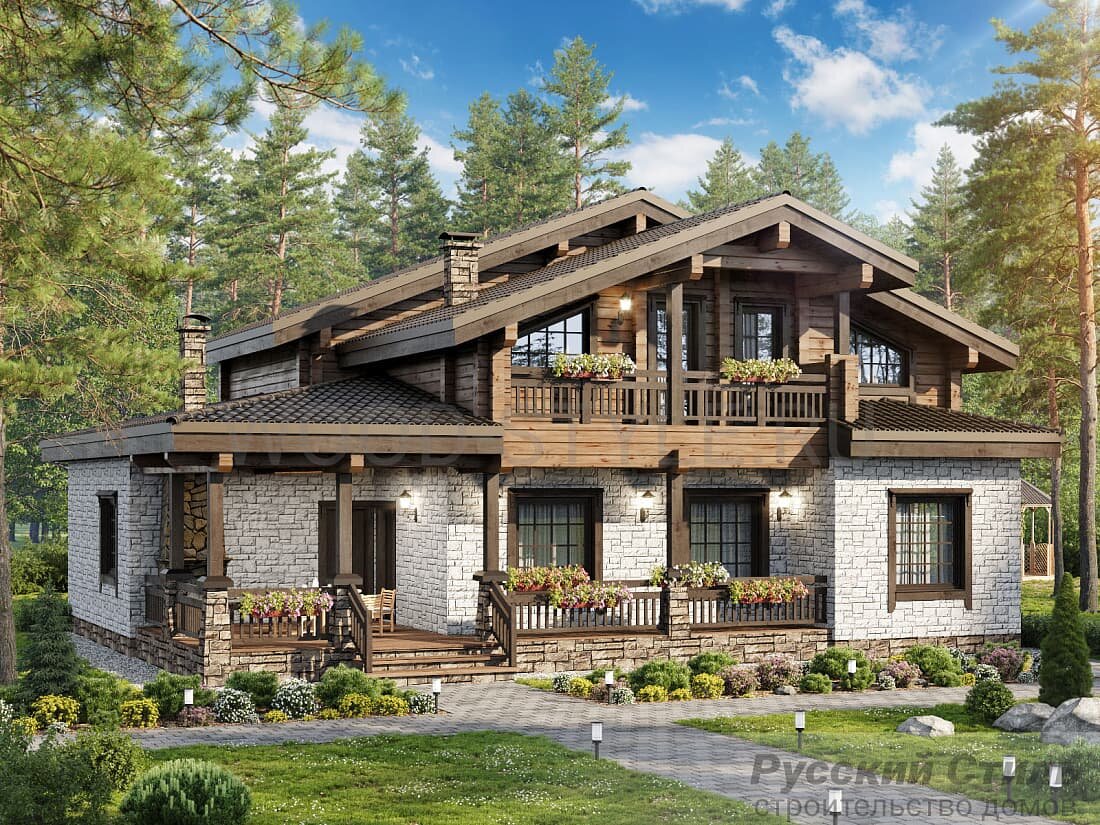 Комбинированный дом Джорджия | WOOD STYLE | Дзен