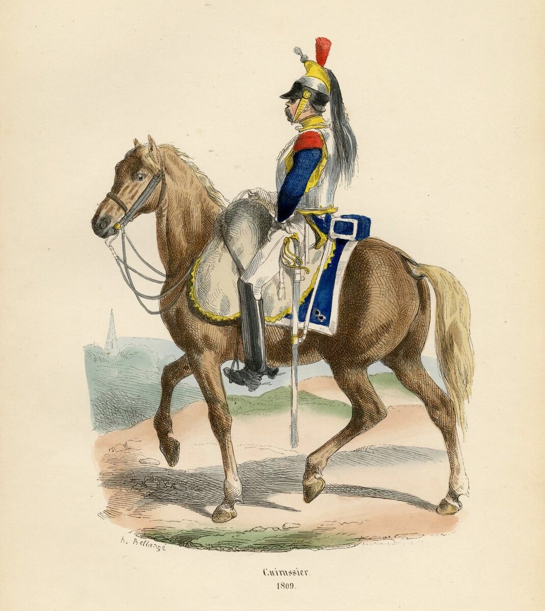 Французский кирасир в 1809 году.