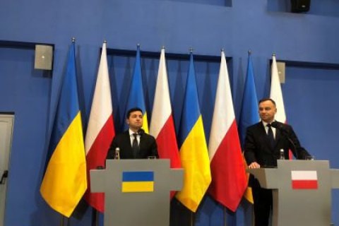 Зеленский и Дуда, встреча Президентов