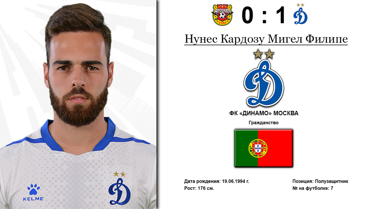 М. Кардозу - гол на 16 минуте матча.