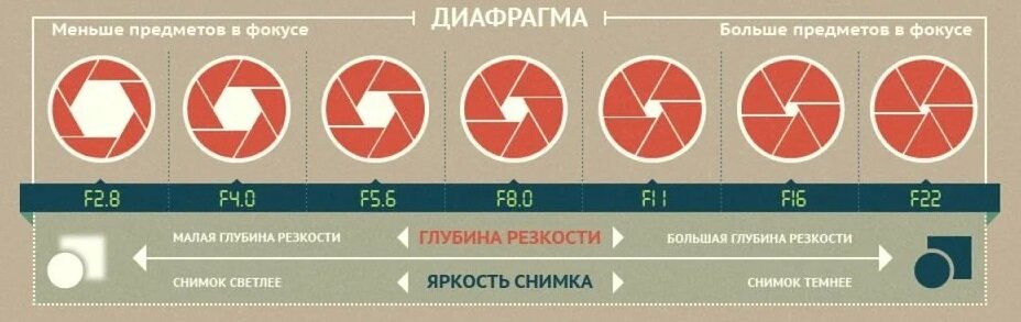 Поможет выбрать диафрагму