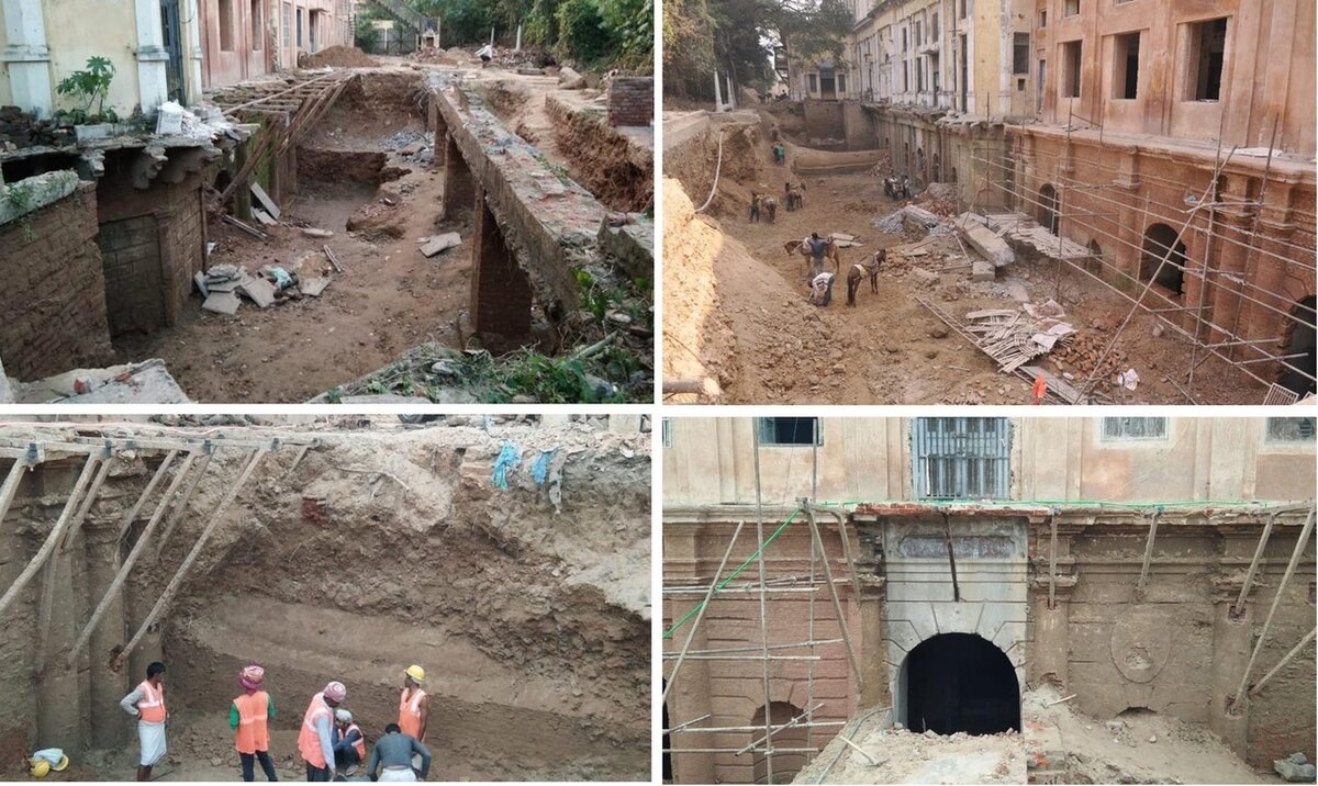 Политехнический музей в москве откопали. Потоп 19 века закопанные этажи. Политехнический музей в москве откопали. Омск музей врубеля закопанный. Музей врубеля культурный слой.