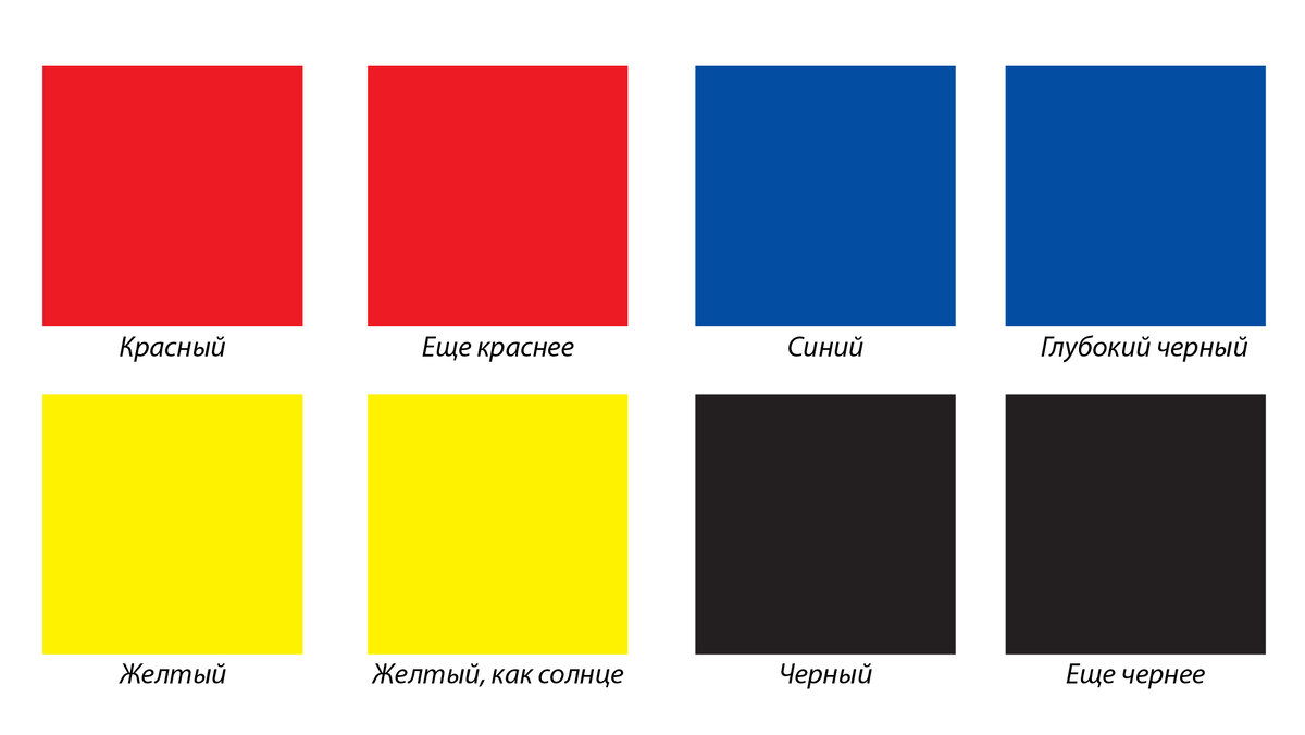 Взгляд на цвета глазами некоторых заказчиков 