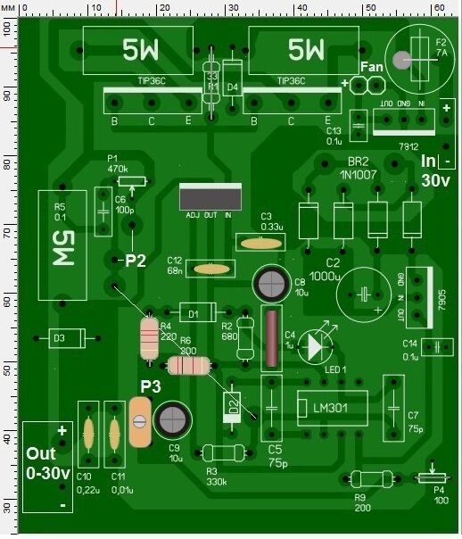 Лабораторный блок питания YHD 5А 0 - 30В