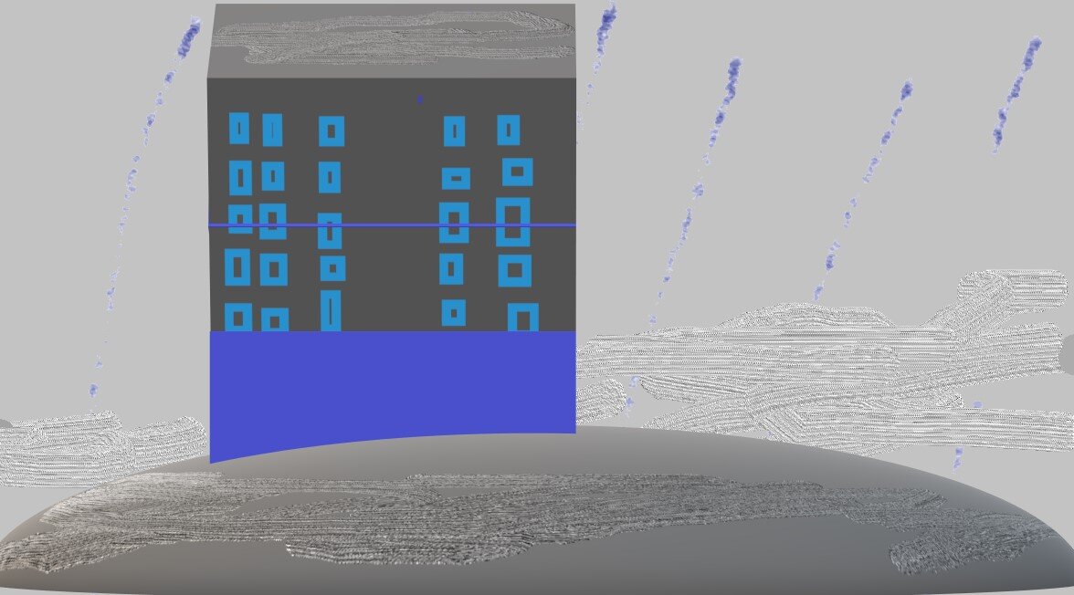 Дом в дождливом городе