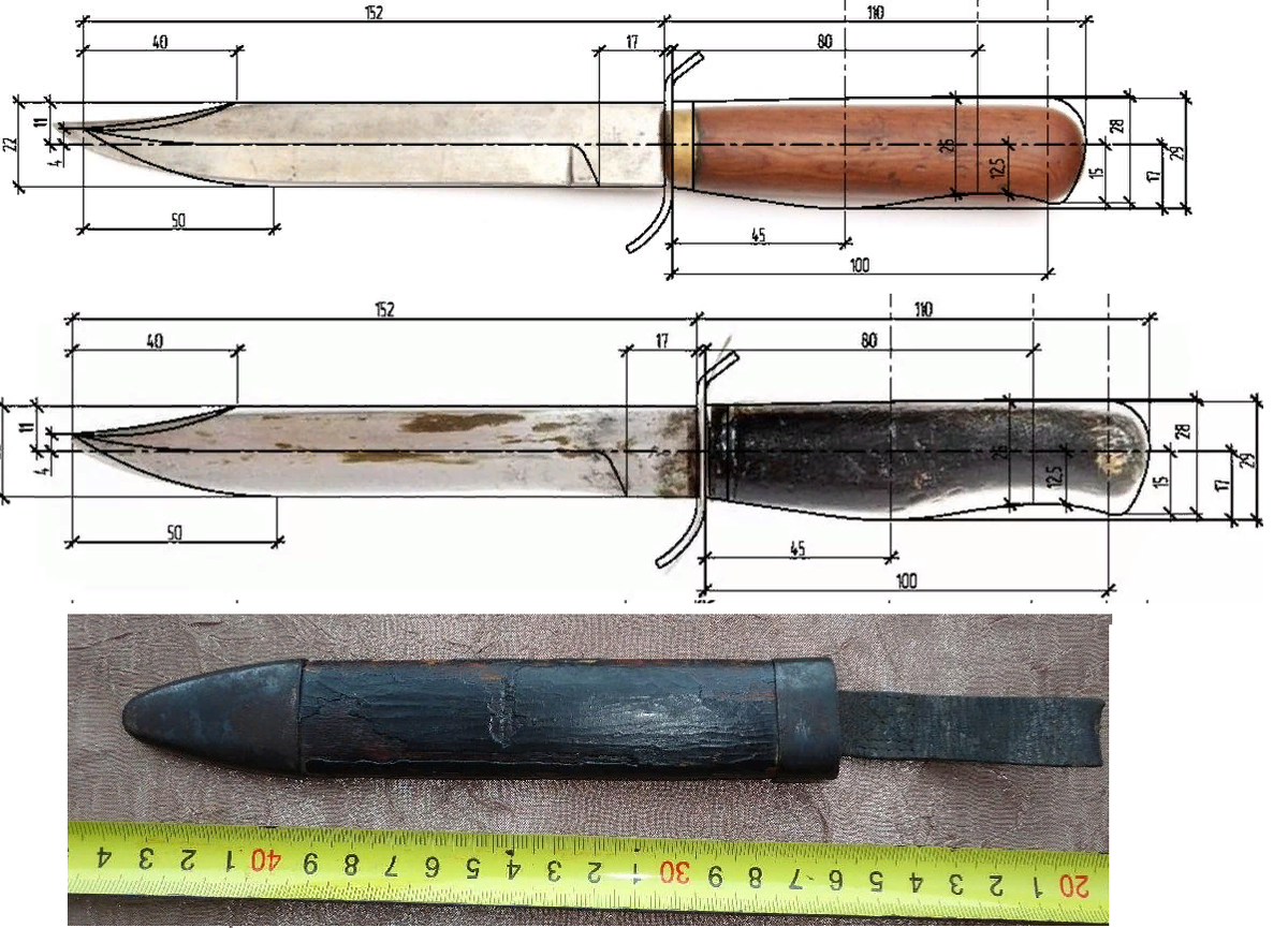 Нож разведчика нр 40 чертеж размеры оригинала