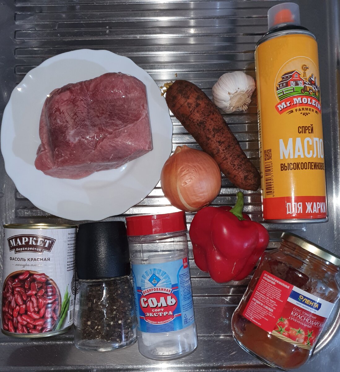 Свинина с фасолью в томатном соусе | Кулинарный блог о вкусной домашней еде