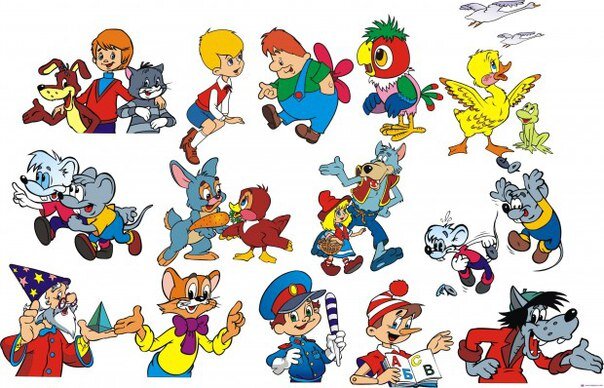 Известные советские мультипликационные персонажи