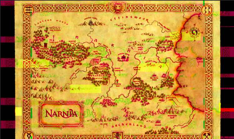 Карта Нарнии, для любителей  сказок.