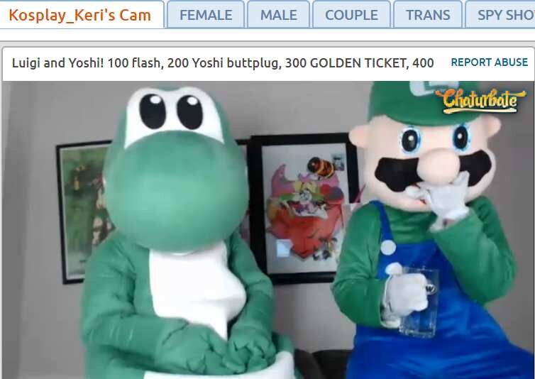 просто обычная пара на чатурбейте... 